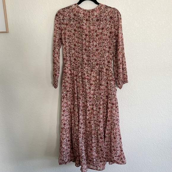 Trovata Birds of Paradis Pink Floral Ainsley B Sylvie Dress - Picture 2 of 14